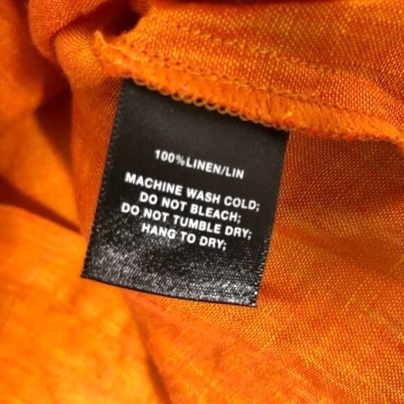 LAFAYETTE 148 NY | Orange Linen Long Sleeve - Picture 5 of 6
